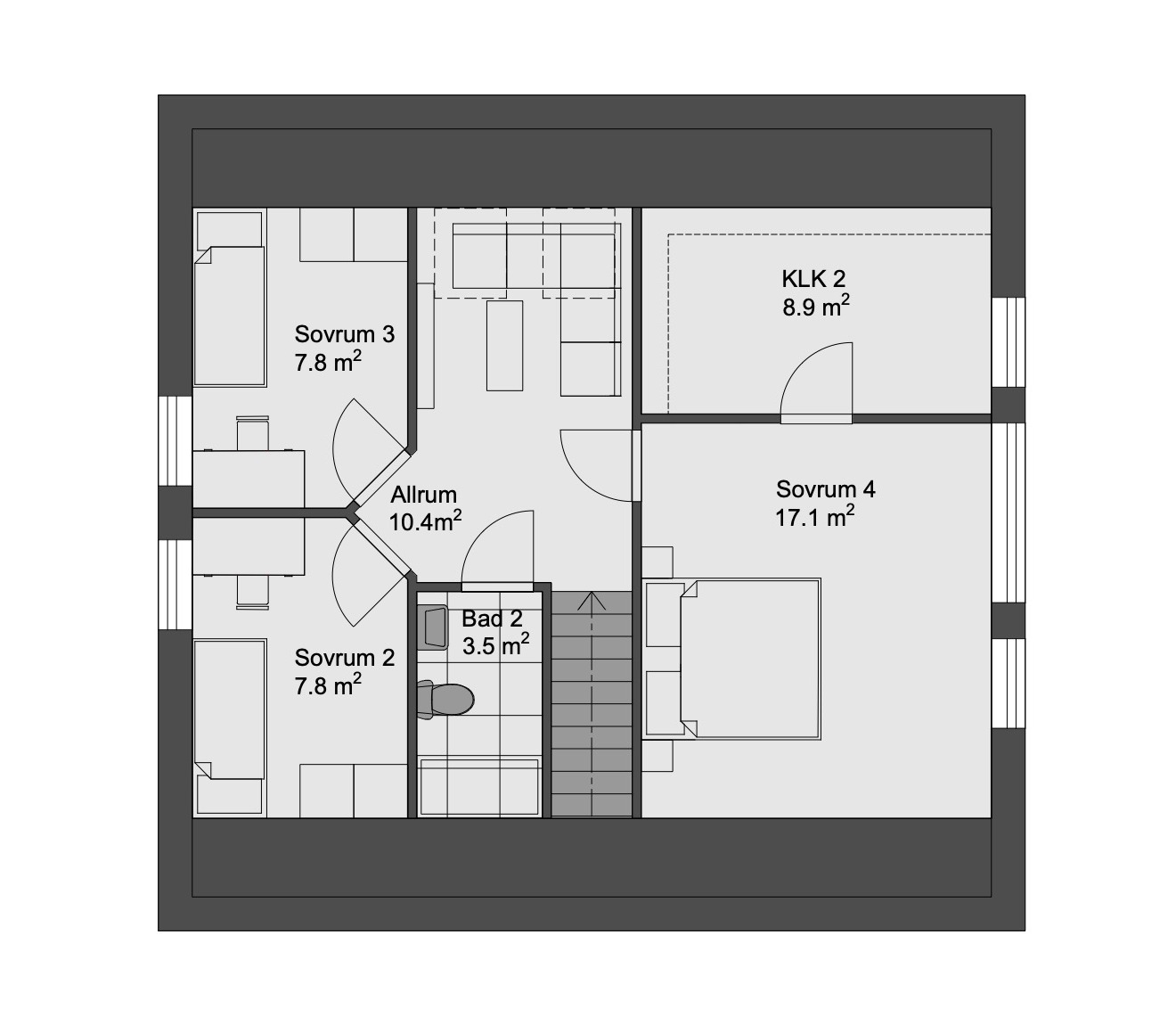 Solhem 1,5 — Övre plan
