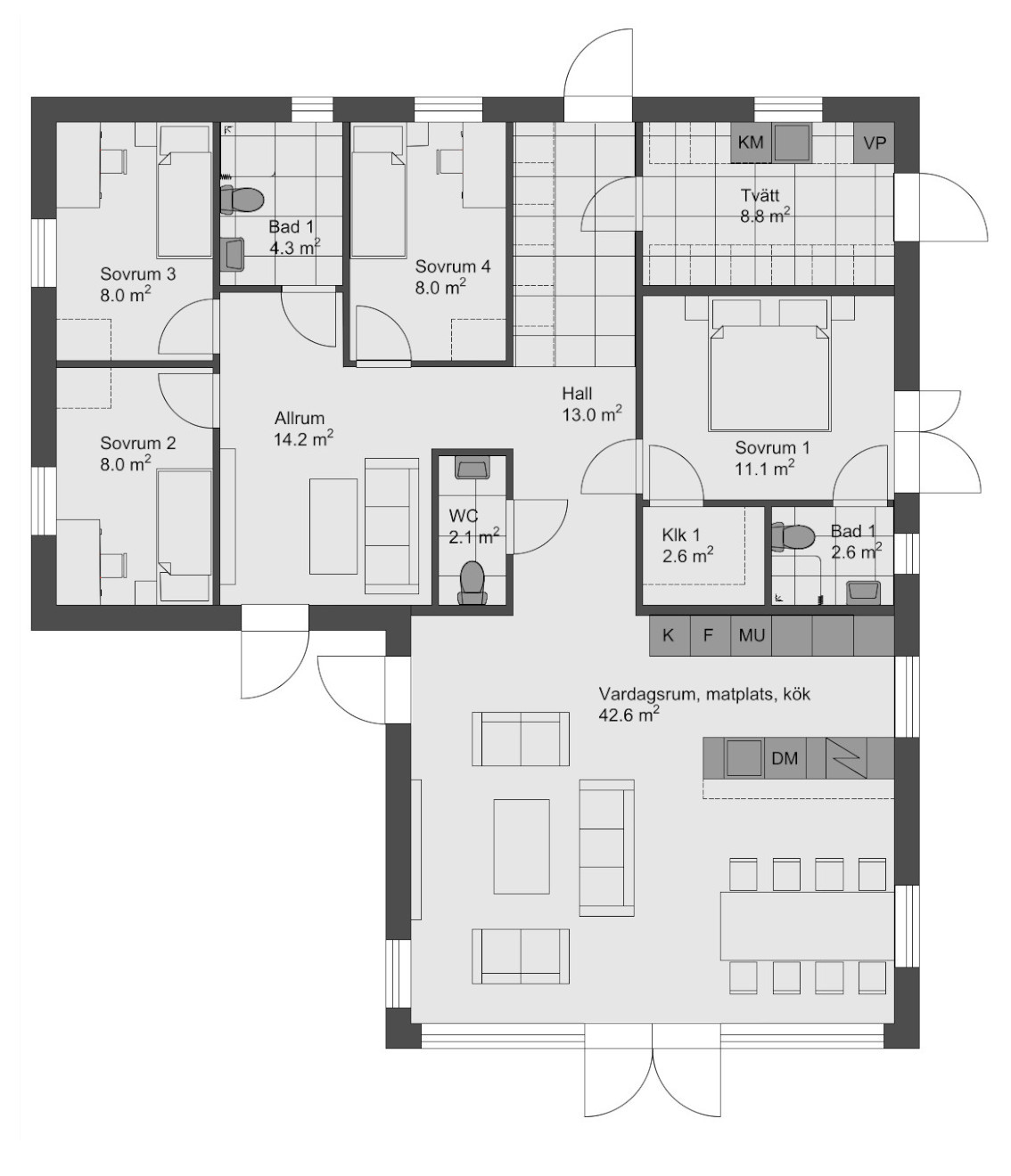 Floor Plan Solhem V 1